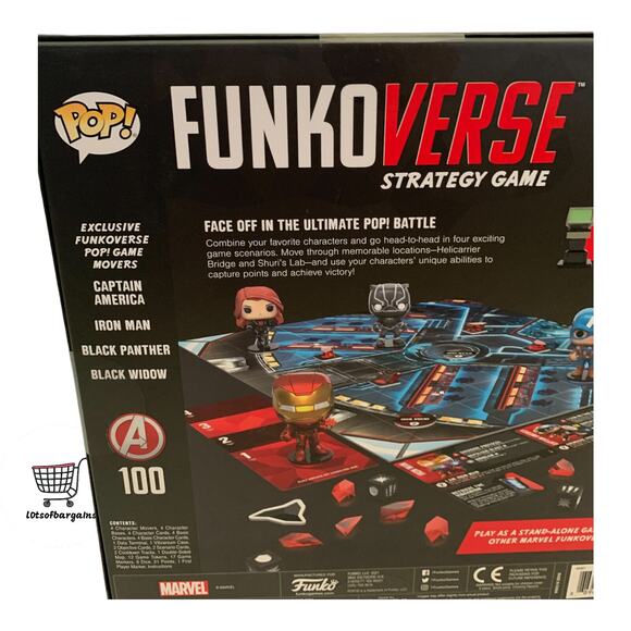 Funko Funkoverse Marvel 100 4 Pack Strategy Board Game Unopened Brand New - Picture 5 of 9